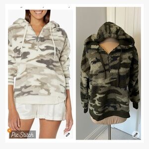 P.J.Salvage Fleece Camo Hoodie